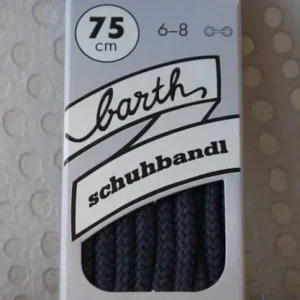 Lacet Rond Épais - Gris Foncé 75 cm (Barth)