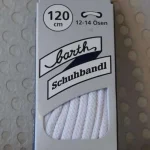 Lacets Ronds Épais – Blanc 120 cm (Barth) #0