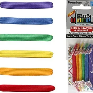 Lacets Élastiques Arc-en-Ciel (Rainbow) U-Lace Classic - Sans Nœud