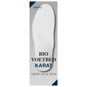 Semelle en Cuir Bio Marla Bio Karat - Latex au Charbon Anti-Odeur