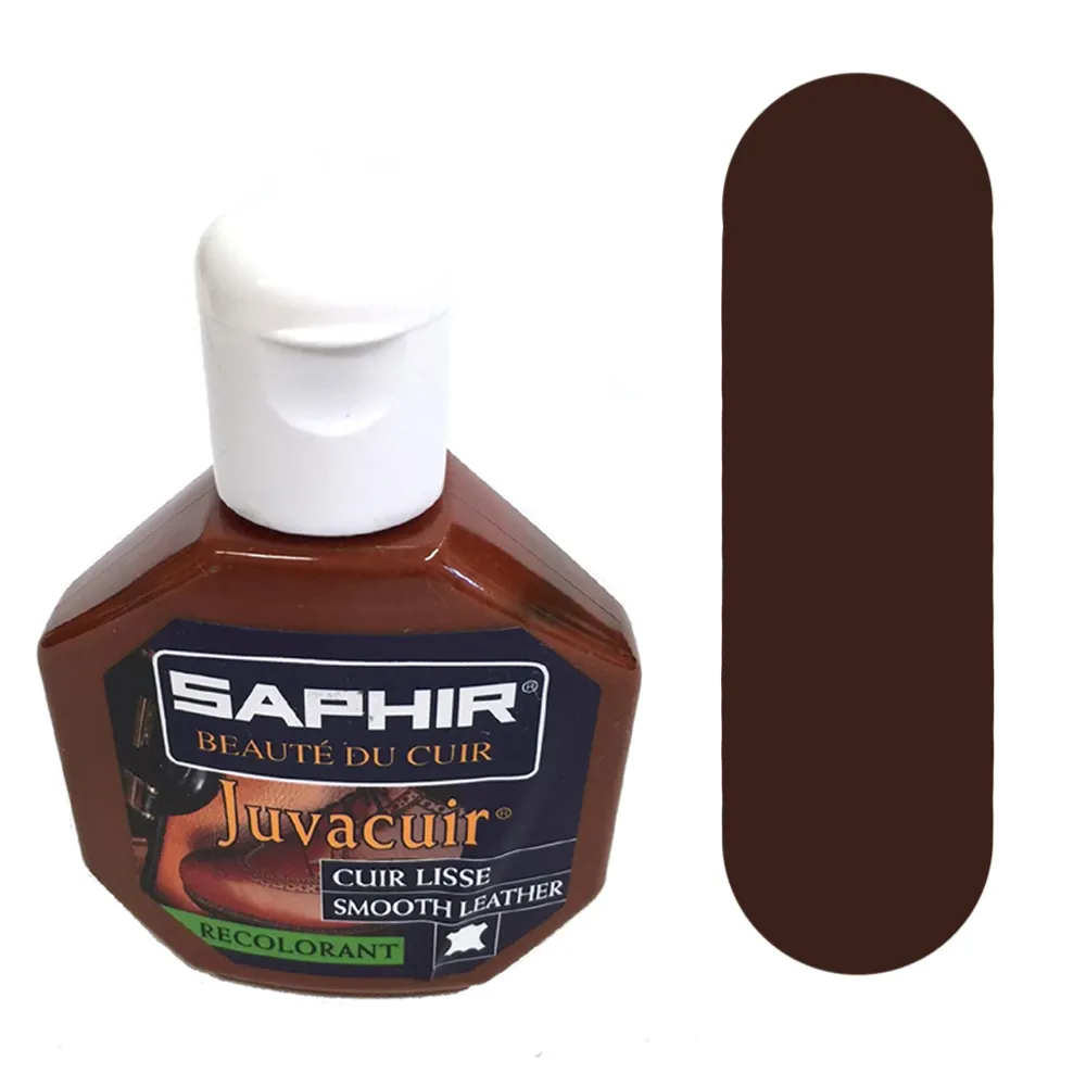 Saphir Juvacuir – cirage extra opaque, presque de la peinture – 75ml. – 37 Marron moyen #0