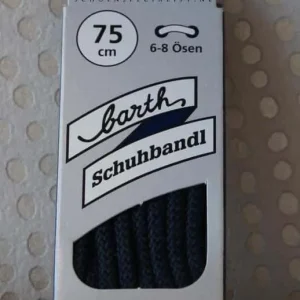 Lacet Rond Épais - Bleu Foncé 75 cm (Barth)