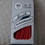 Lacets fins – ronds – Rouge 90 cm (Barth) #0