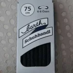 Lacets Ronds Épais – Noir 75 cm (Barth) #0