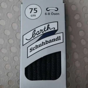 Lacets Ronds Épais Barth Noir 75 cm