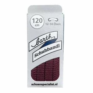 Lacet Large et Plat Bordeaux 120 cm – Qualité Allemande Barth