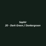 Saphir Juvacuir – cirage extra opaque, presque de la peinture – 75ml. – 20 Vert foncé #3