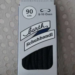 Lacets Ronds Épais Barth Noir 90 cm