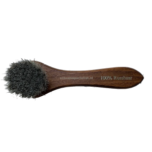 Brosse à Cirage en Crin de Cheval 15cm – Blanc Incolore