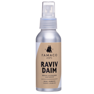 Famaco Raviv Daim – Spray Rénovateur Daim et Nubuck Incolore 100ml