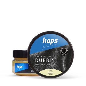 Graisse pour cuir Kaps Dubbin pour tous types de cuir lisse, conditionne le cuir et le rend imperméable - incolore ou noir - 100ml