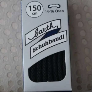 Lacet Rond Extra Épais Barth Noir 150cm