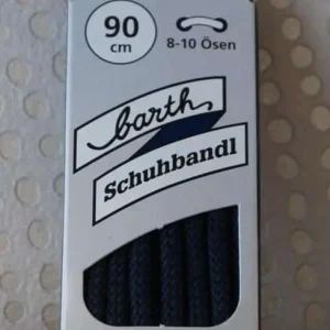 Lacet Rond Épais - Bleu Foncé 90 cm (Barth)