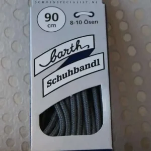 Lacet Rond Fin Barth Gris 90cm