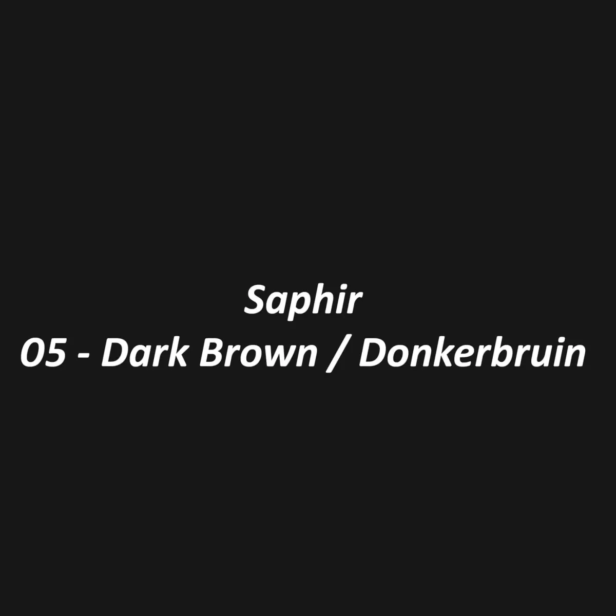 Cuir huilé Saphir – 005 brun foncé #1