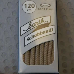 Lacets Ronds Épais Barth Beige Clair 120 cm