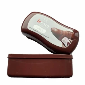 Éponge Autolustrante VG Marron Foncé – Cuir Lisse Brillance Instantanée