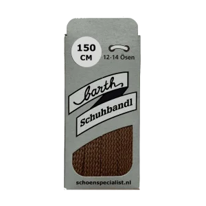 Lacet Large Plat Barth Marron Clair 150cm