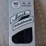 Lacet fin – Rond – Bleu foncé 90 cm (Barth) #0
