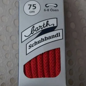 Lacet Rond Extra Épais Barth Rouge 75cm