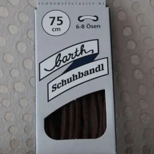 Lacet Rond Fin Barth Marron Moyen 75cm