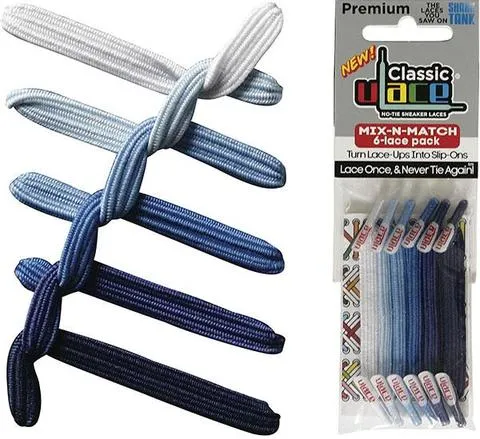 U-Lace Classic – Lacets élastiques – Multi-Colour Ice – Mix-N-Match Pack #0