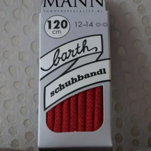 Lacets Ronds Épais Barth Rouge 120 cm