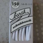 Lacets Ronds Épais – Blanc 150 cm (Barth) #0