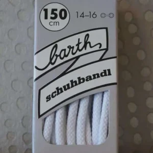 Lacets Ronds Épais Barth Blanc 150 cm
