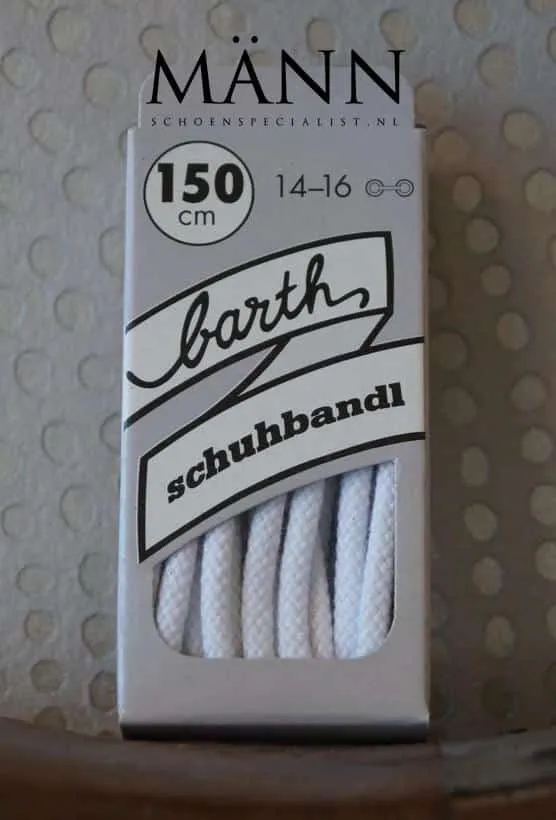 Lacets Ronds Épais – Blanc 150 cm (Barth) #0