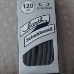 Lacet Rond Épais – Gris 120 cm (Barth) #0