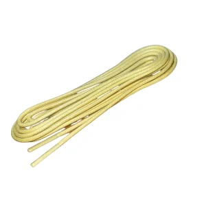 Lacet Rond Ciré Jaune 100 cm – Qualité Allemande Barth