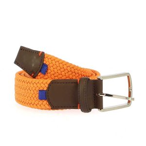 Ceinture Élastique Stretch Orange – CL Blue Line 85–105 cm