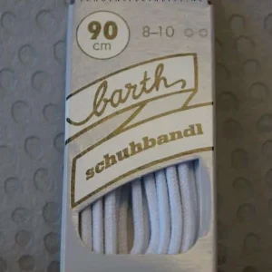 Lacet Rond Fin Barth Blanc 90cm