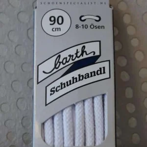 Lacets Ronds Épais Barth Blanc 90 cm