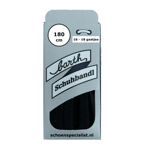 Lacet Plat Étroit Noir 180cm – Barth Bavière