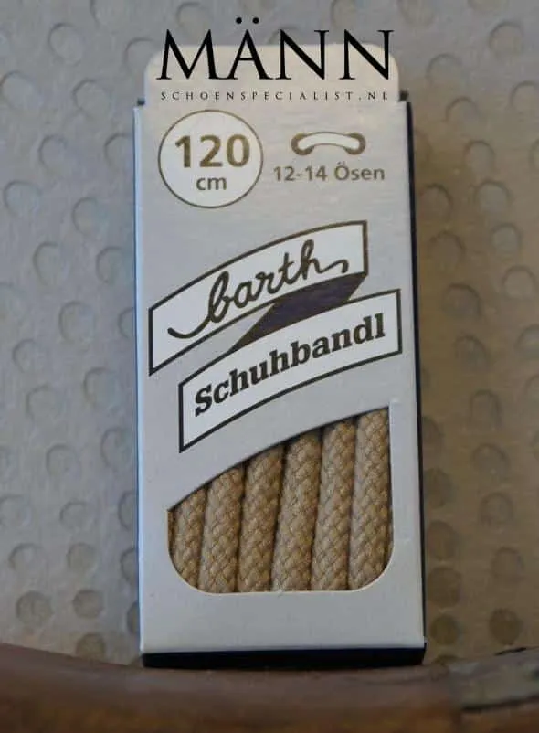 Lacet Rond Extra Épais – Beige Clair 120 cm (Barth) #0