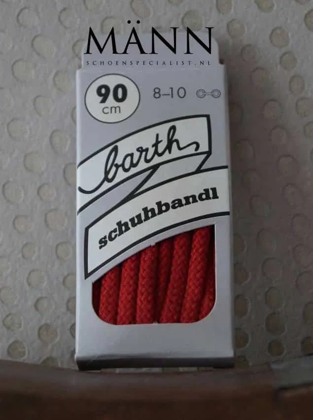 Lacets Ronds Épais – Rouge 90 cm (Barth) #0