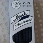 Lacet Rond Extra Épais – Bleu Foncé 120 cm (Barth) #0