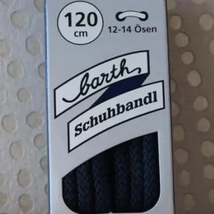 Lacet Rond Extra Épais Barth Bleu Foncé 120cm