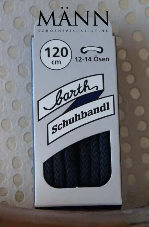 Lacet Rond Extra Épais – Bleu Foncé 120 cm (Barth) #0
