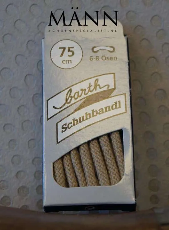Lacet Rond Épais – Beige Clair 75 cm (Barth) #0