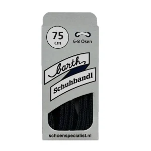 Lacet Rond Fin Barth Bleu Foncé 75 cm