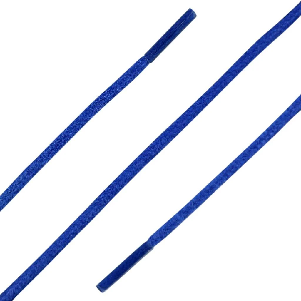 Lacet rond en cire – Bleu foncé – 100 cm #0
