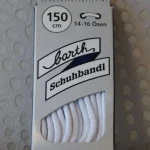 Lacets fins – ronds – Blanc 150 cm (Barth) #0