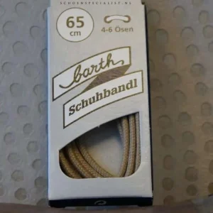 Lacet Rond Fin Barth Beige Clair 65cm