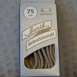 Lacet Rond Fin Barth Beige Clair 75cm