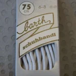 Lacets fins – ronds – Blanc 75 cm (Barth) #0