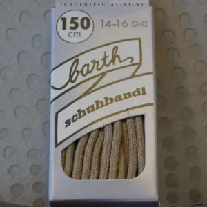 Lacet Rond Fin Barth Beige Clair 150cm