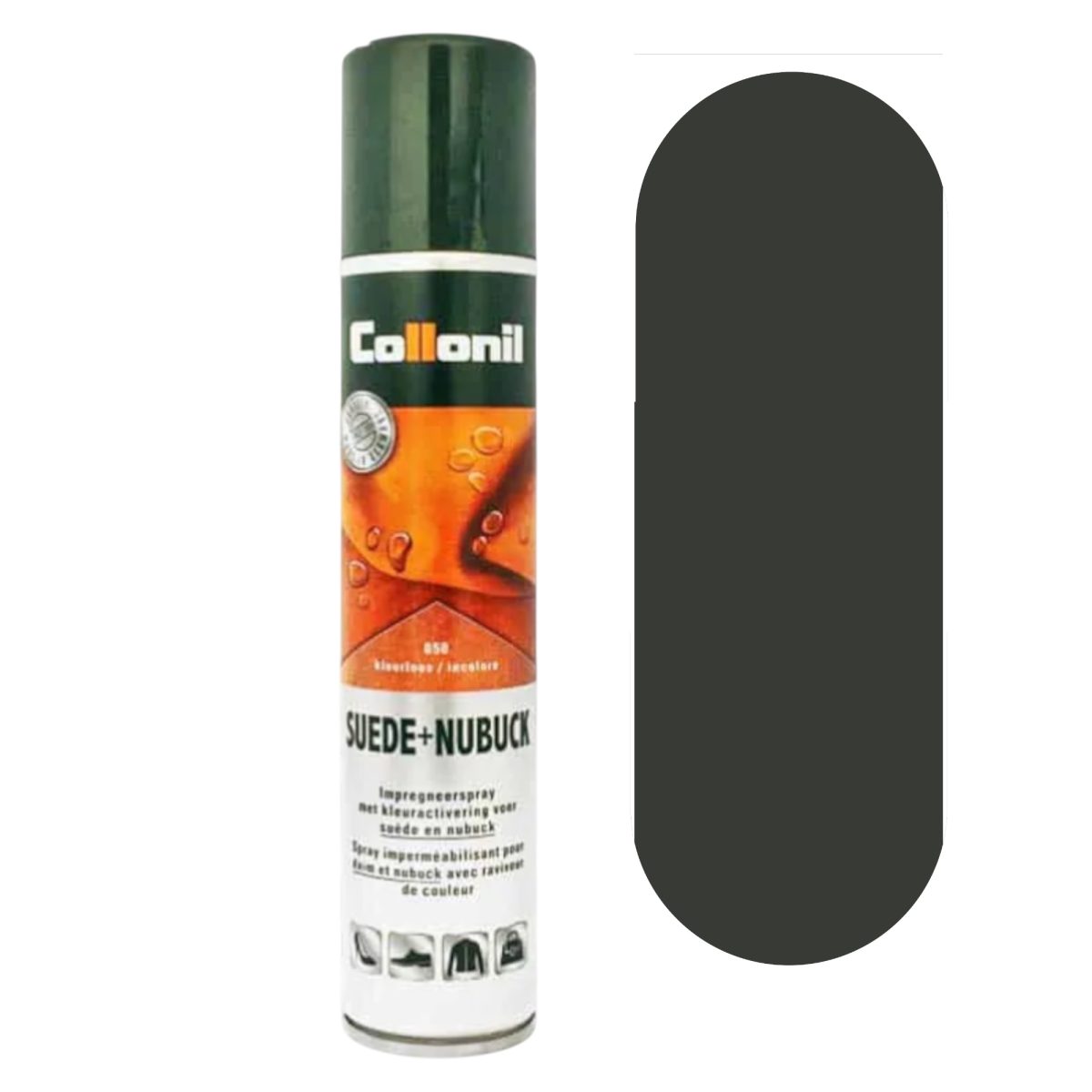 Collonil Suede And Nubuck Spray – Gris foncé – 200ml #0